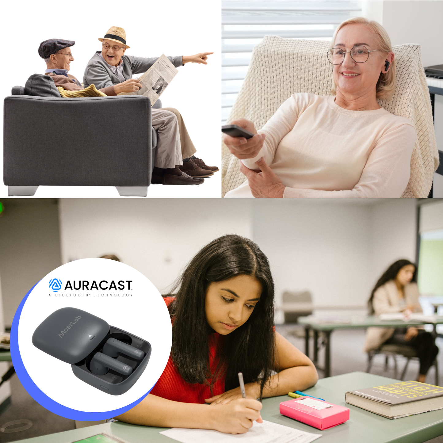 hearClear™Auracast™ ワイヤレス イヤホン