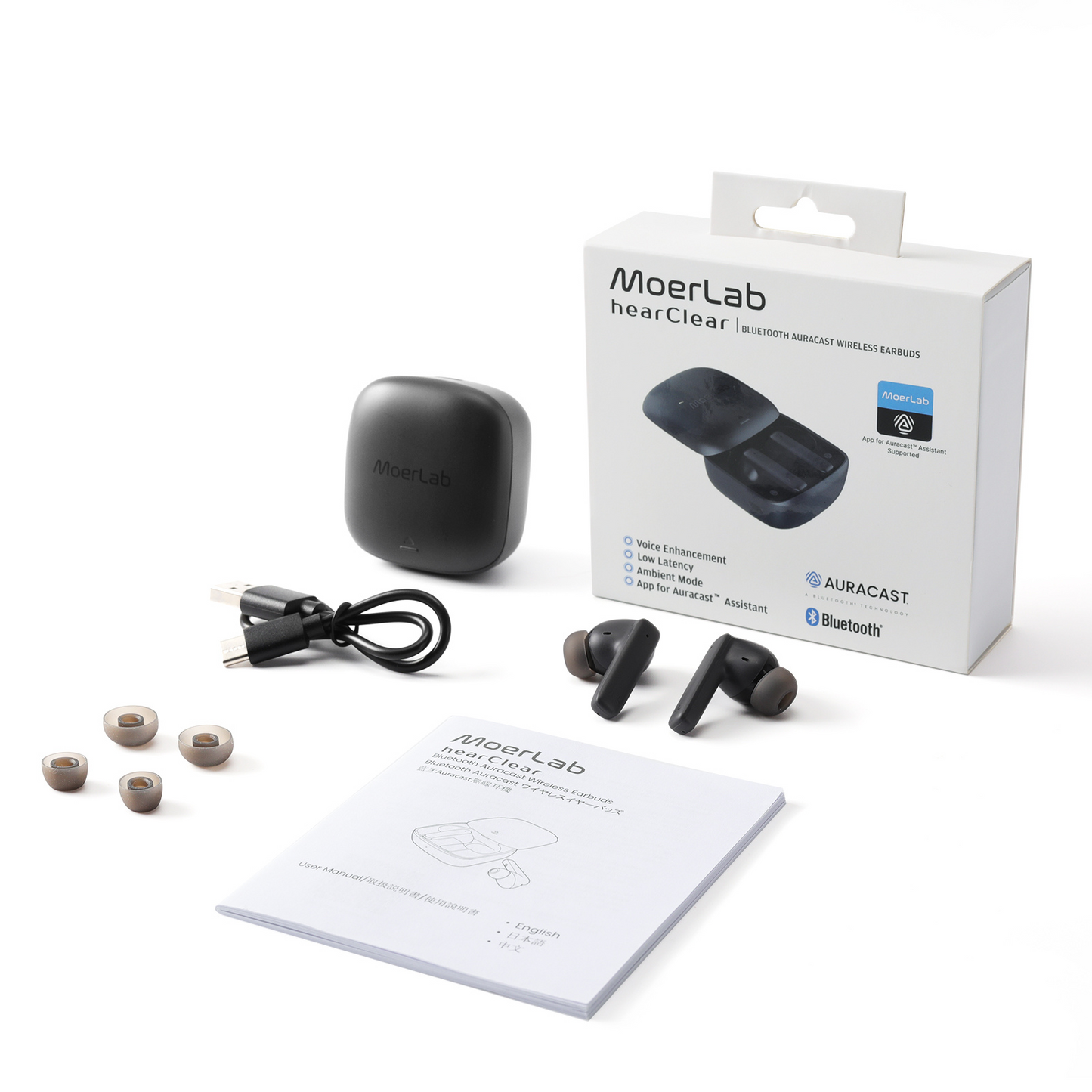hearClear™Auracast™ ワイヤレス イヤホン