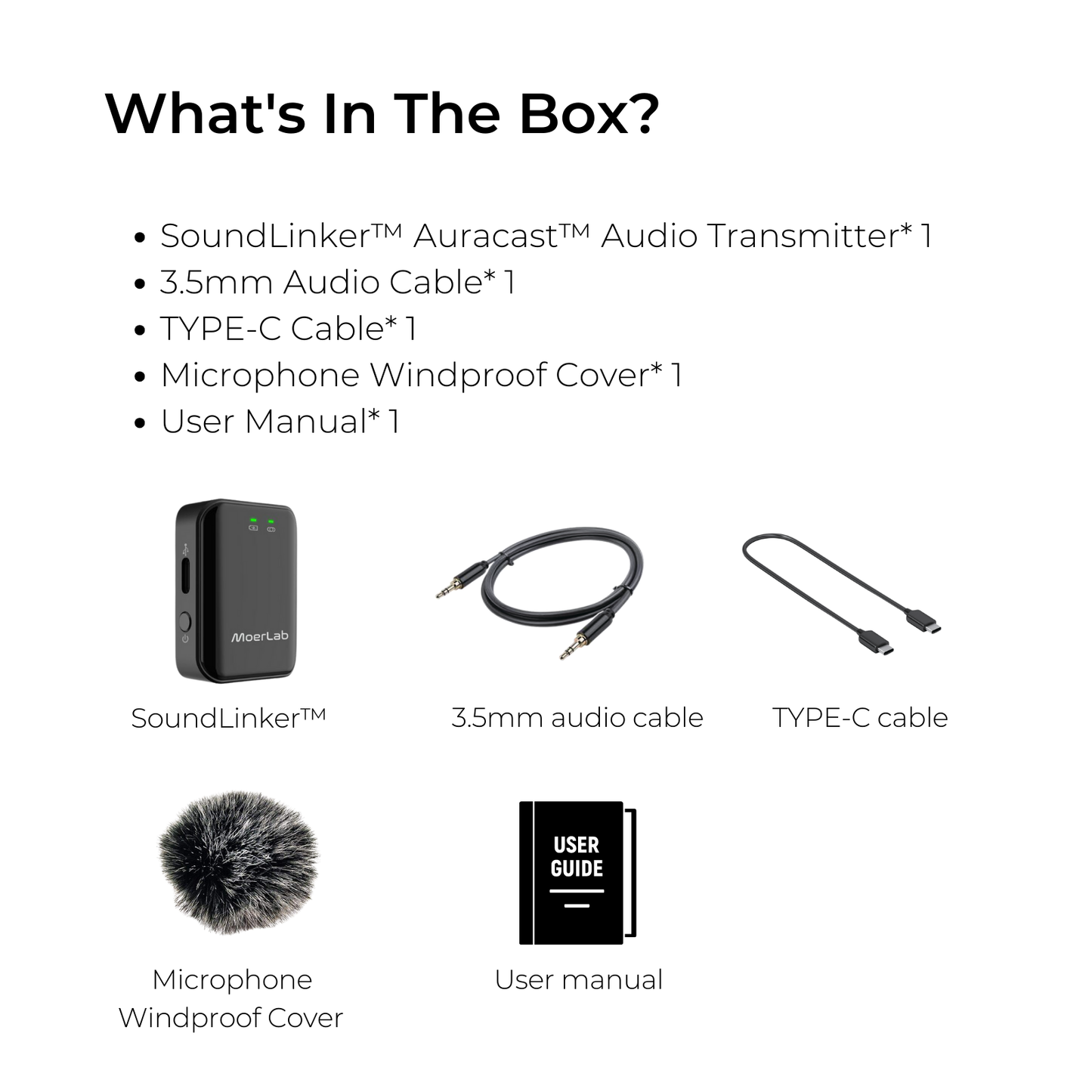 Transmisor de audio portátil Auracast™ SoundLinker™
