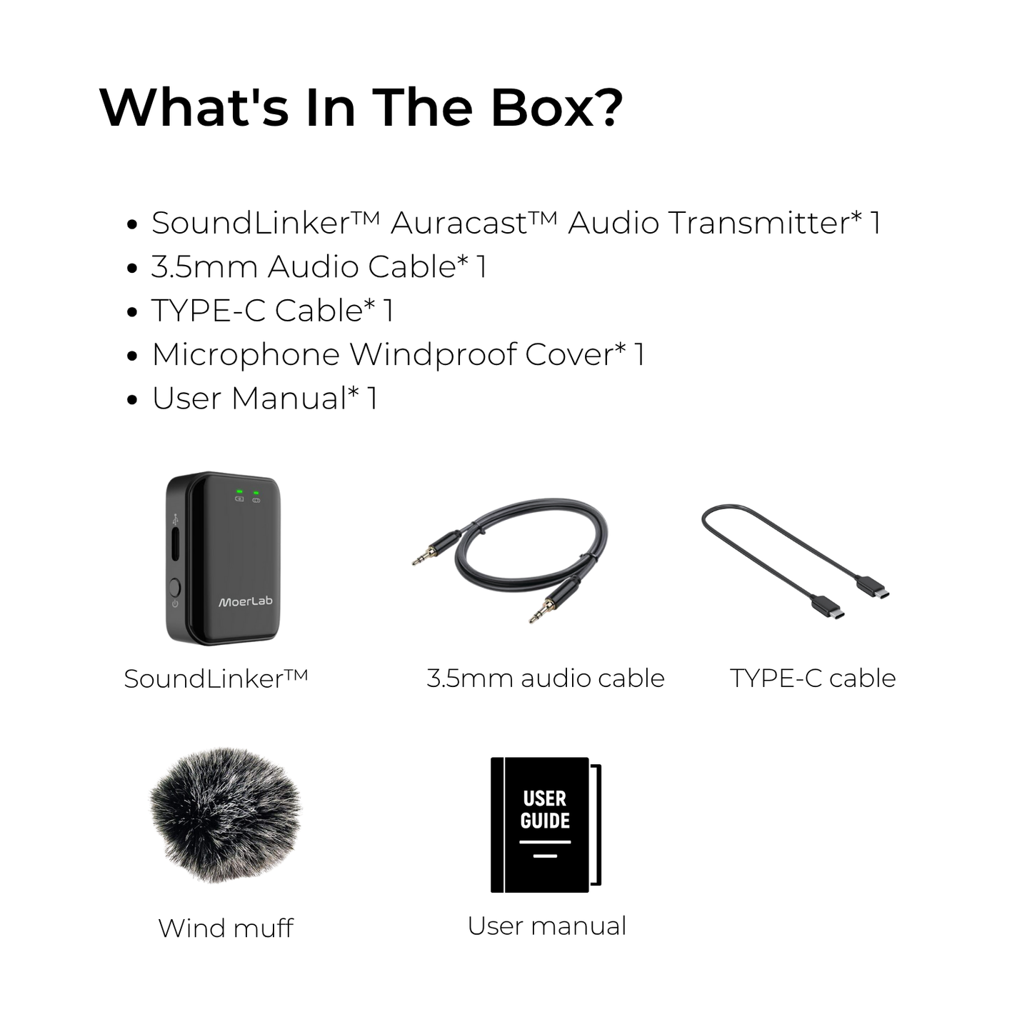 SoundLinker™ Portable Auracast™ Audio Transmitter/Remote Mic