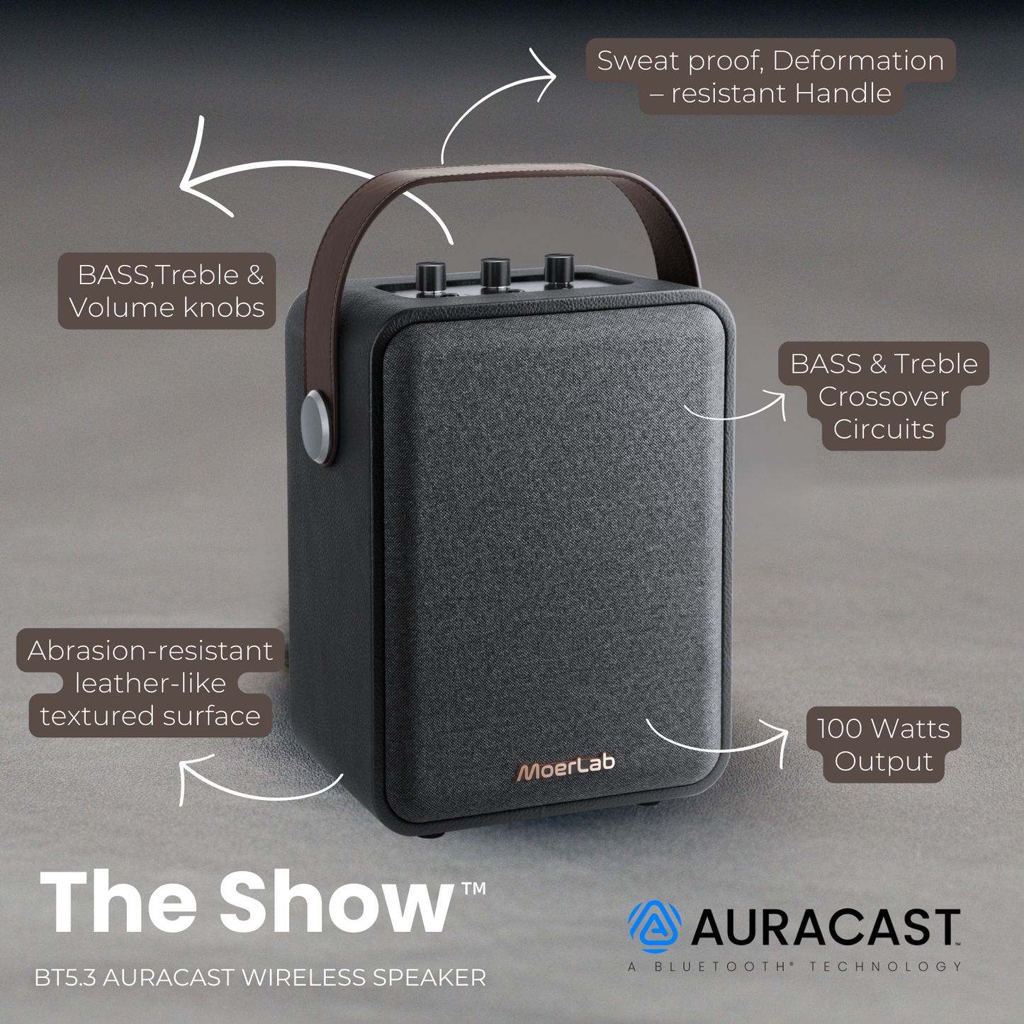 The Show™ Auracast ™ワイヤレス スピーカー