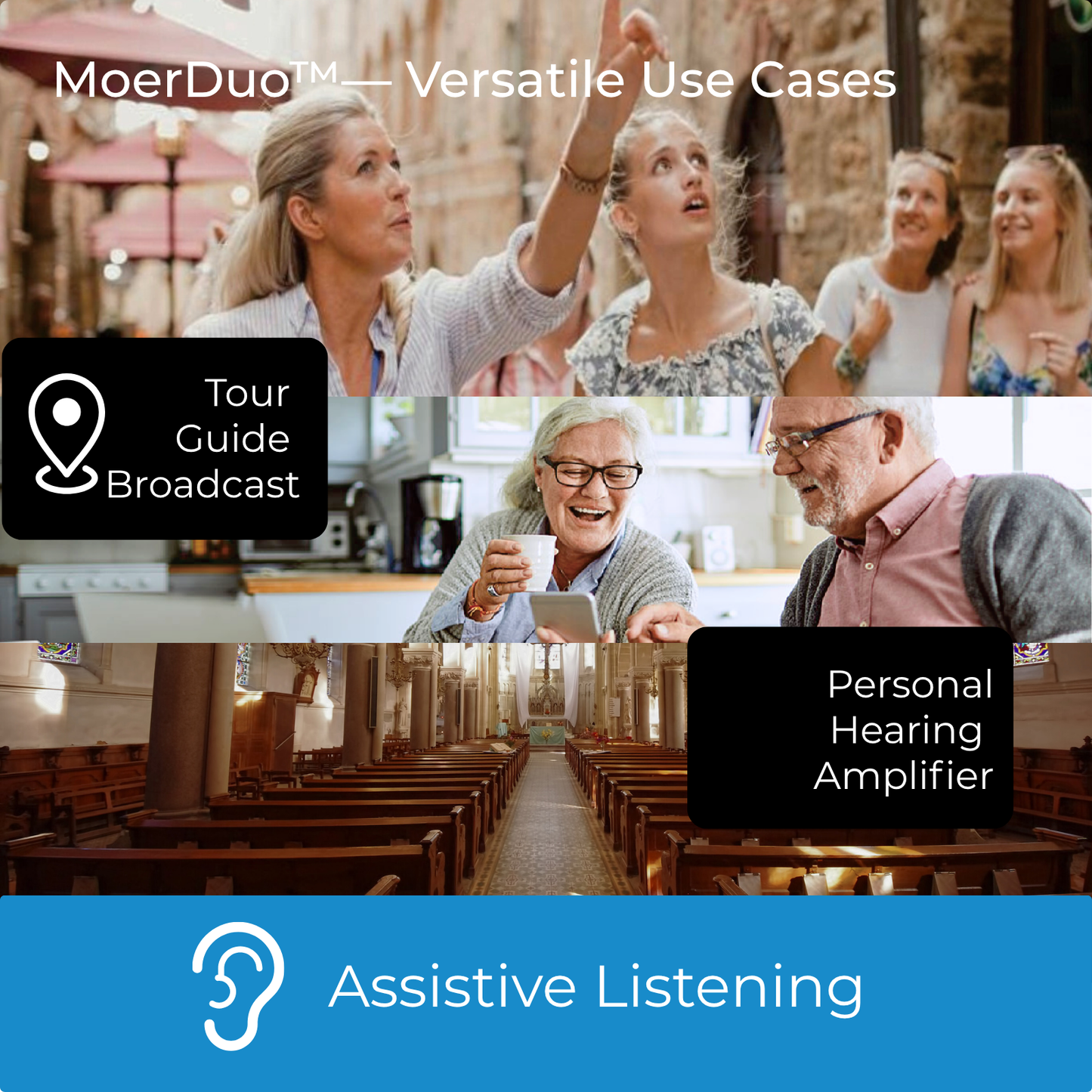 MoerDuo Plus™ Auracast™ オーディオレシーバー