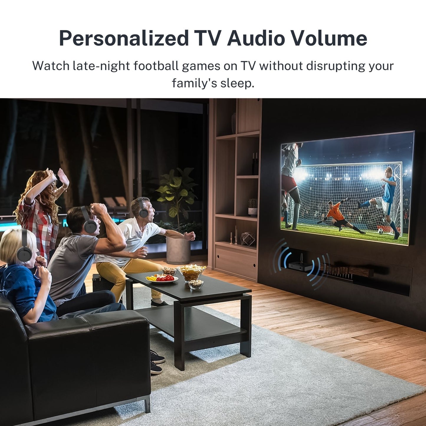TV hearMore™ Bluetooth Auracast オーディオ トランスミッター