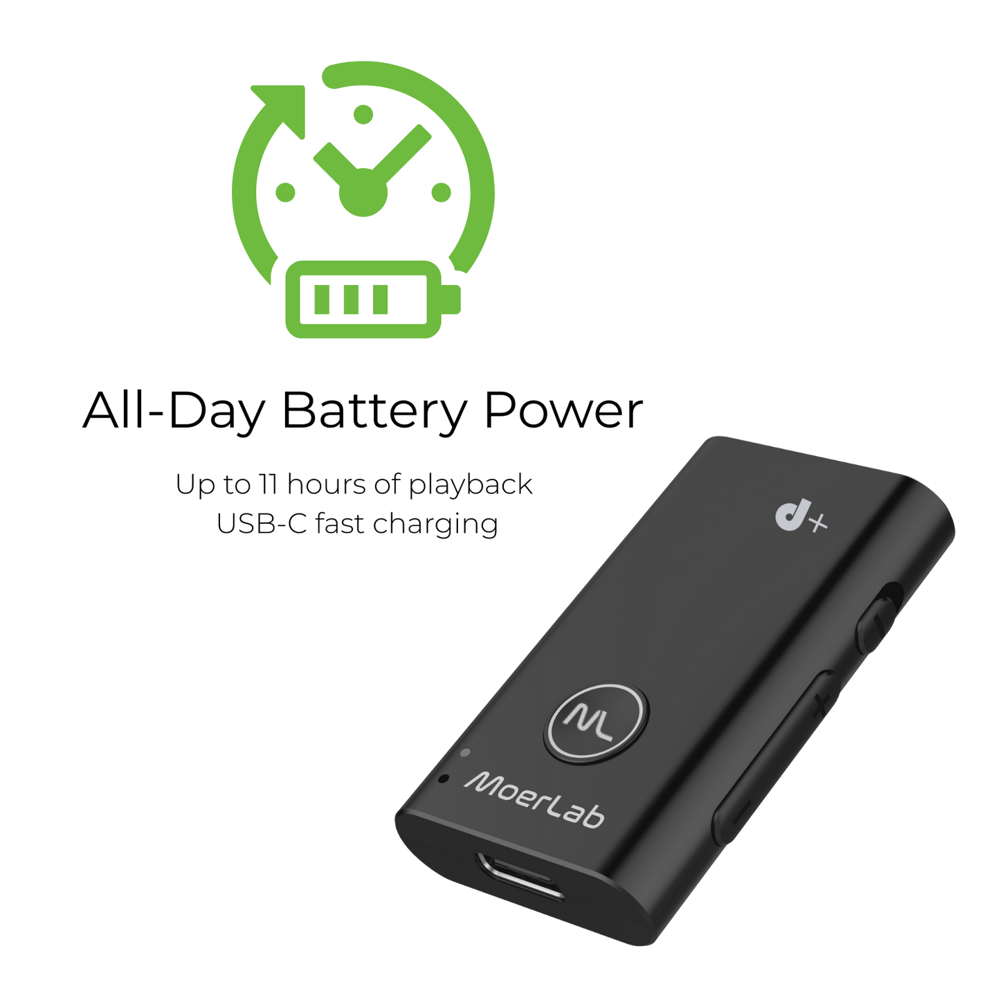 MoerDuo Plus™ Auracast™ オーディオレシーバー