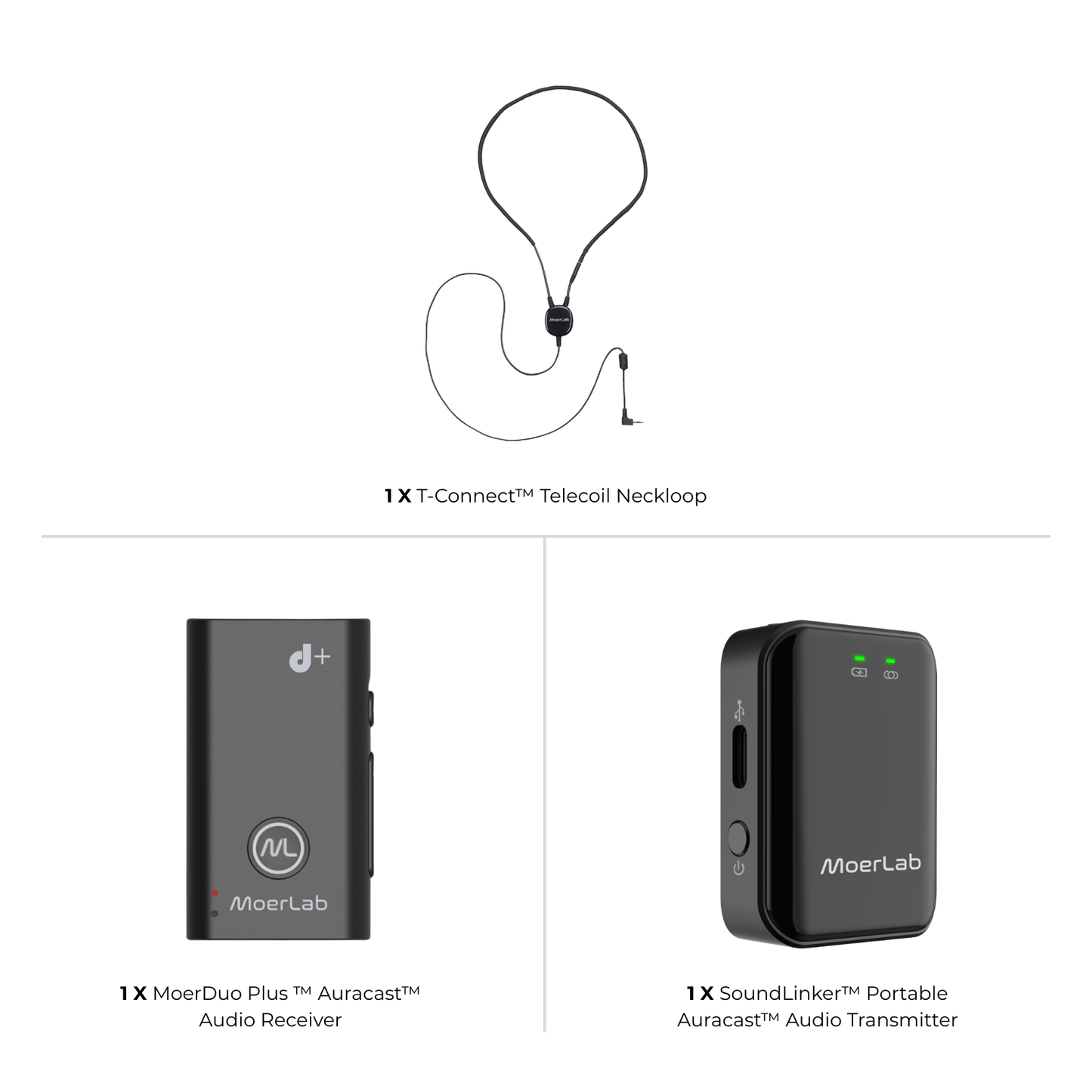 T 型線圈助聽器解決方案組合包 (amp10-aha02L-atc01)