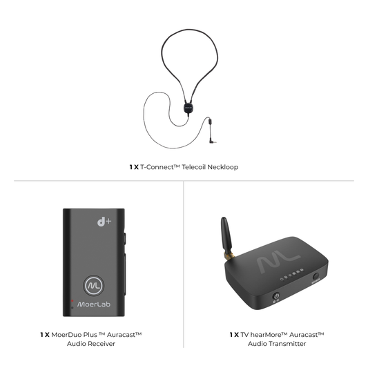 T 型線圈助聽器解決方案組合 (abb01-aha02L-atc01)