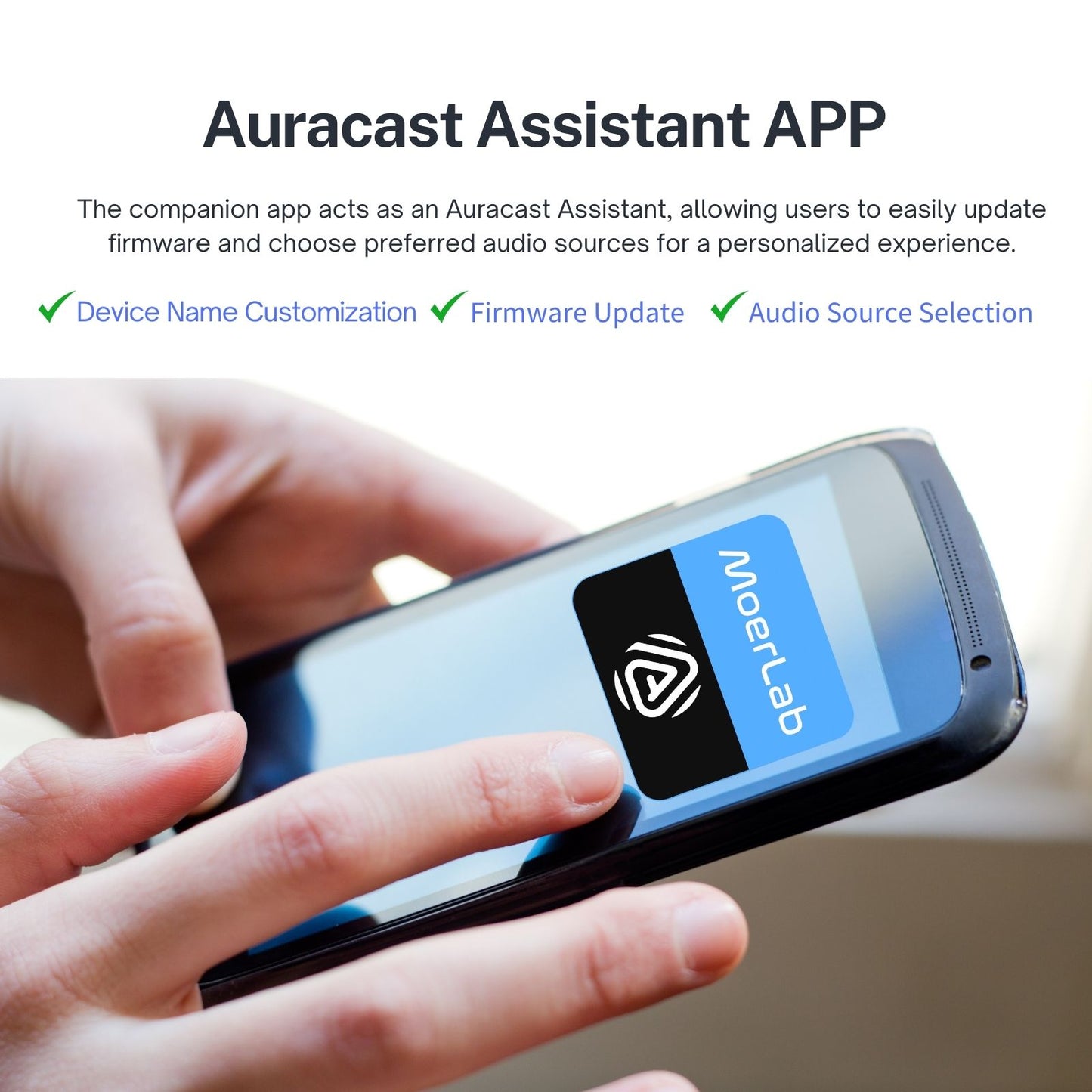 MoerDuo™ Bluetooth 5.3 Auracast オーディオ トランシーバー