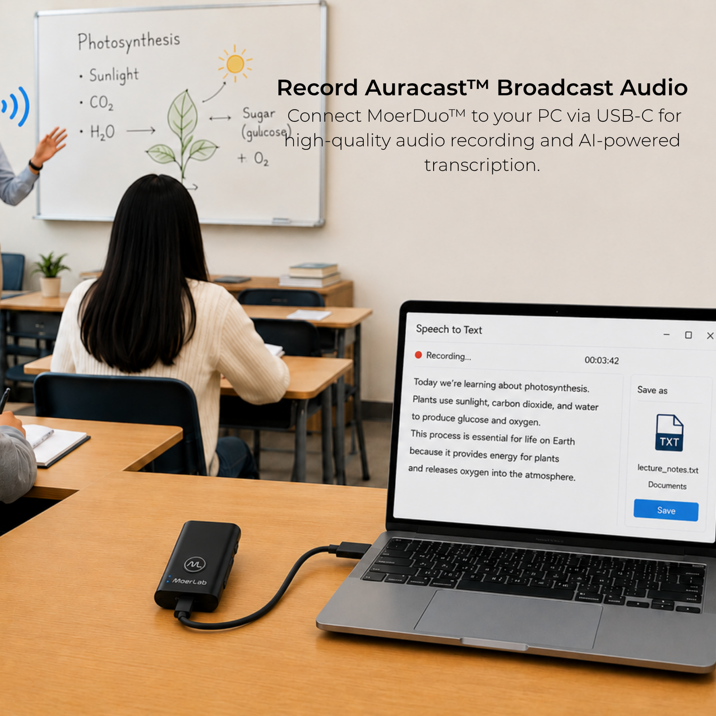 MoerDuo™ Auracast™ Audio Transceiver