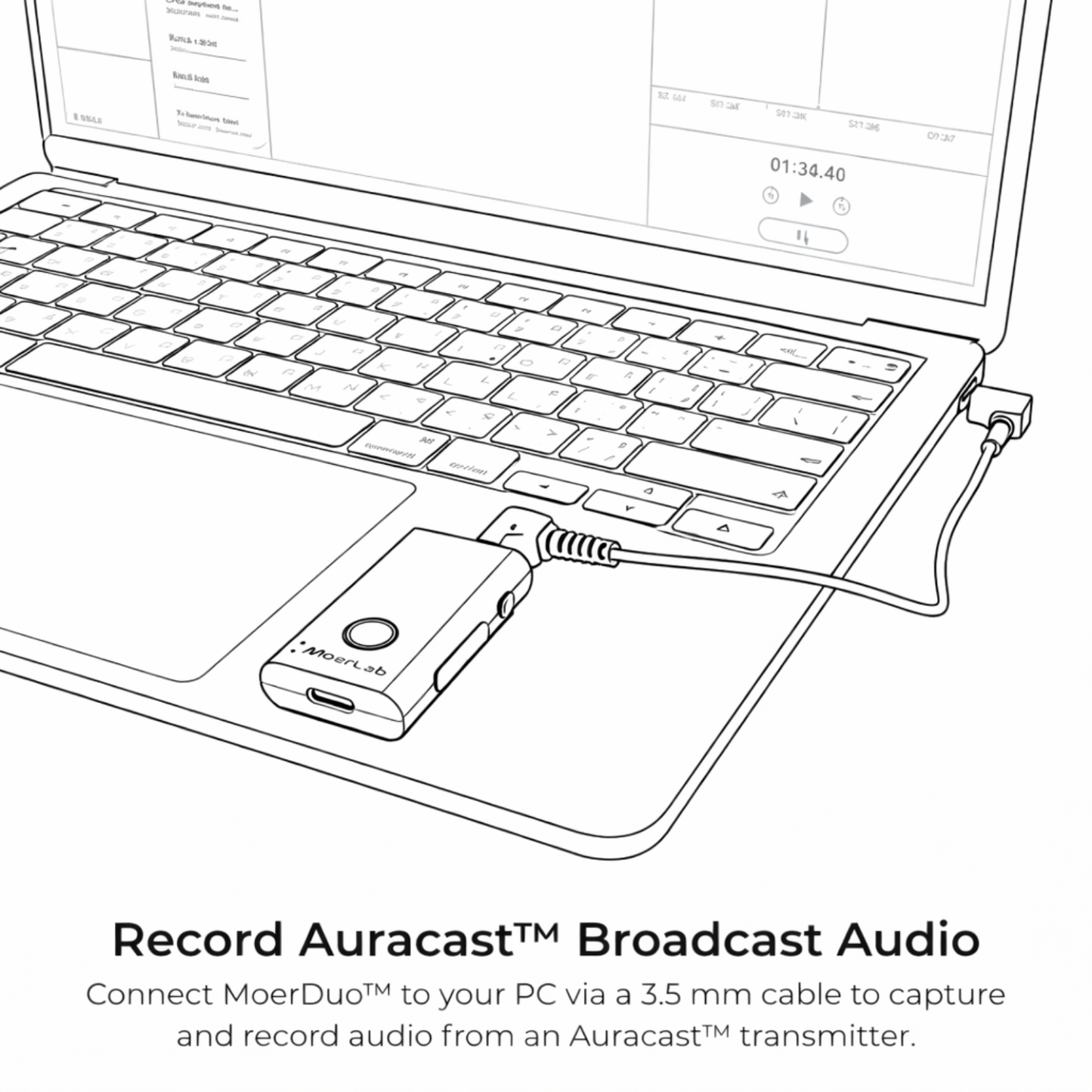 MoerDuo™ Auracast™ Audio Transceiver