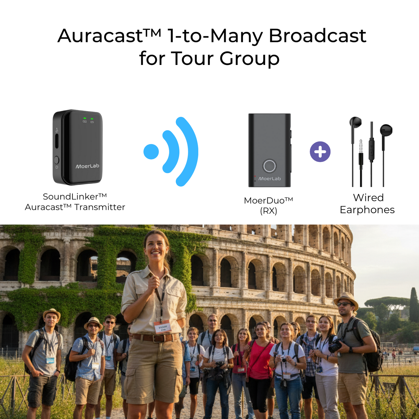 MoerDuo™ Auracast™ Audio Transceiver