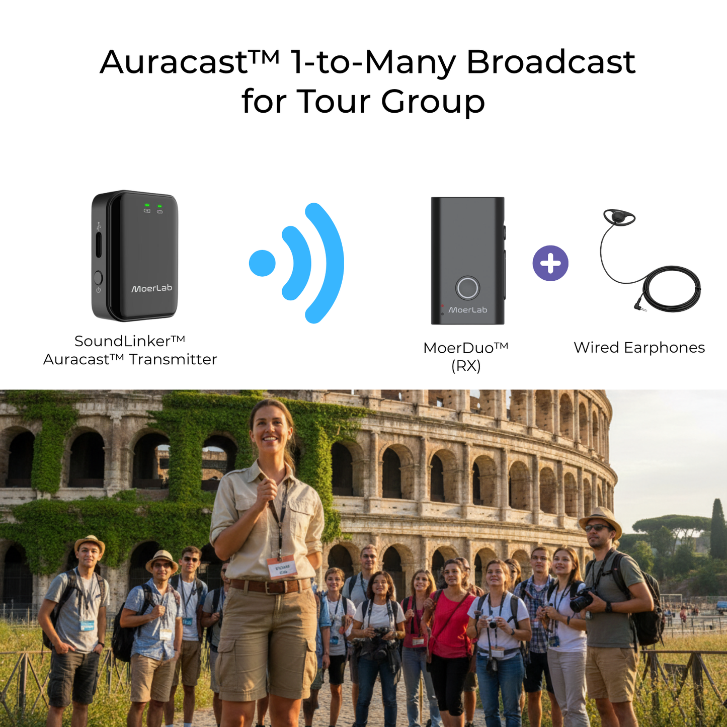 MoerDuo™ Auracast™ Audio Transceiver