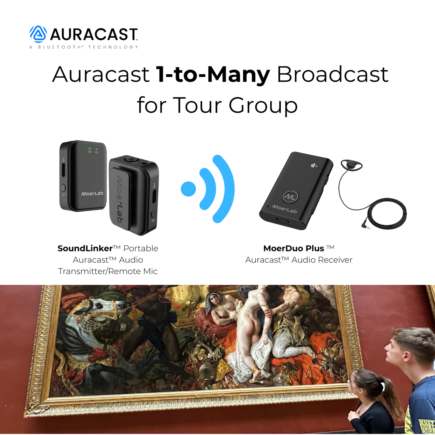 MoerDuo Plus ™ Auracast™ Audio Receiver