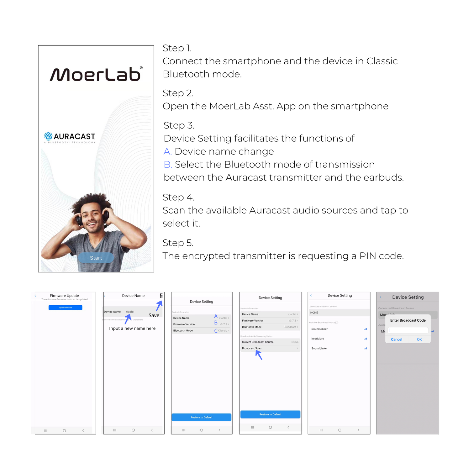 MoerDuo Plus ™ Auracast™ Audio Receiver