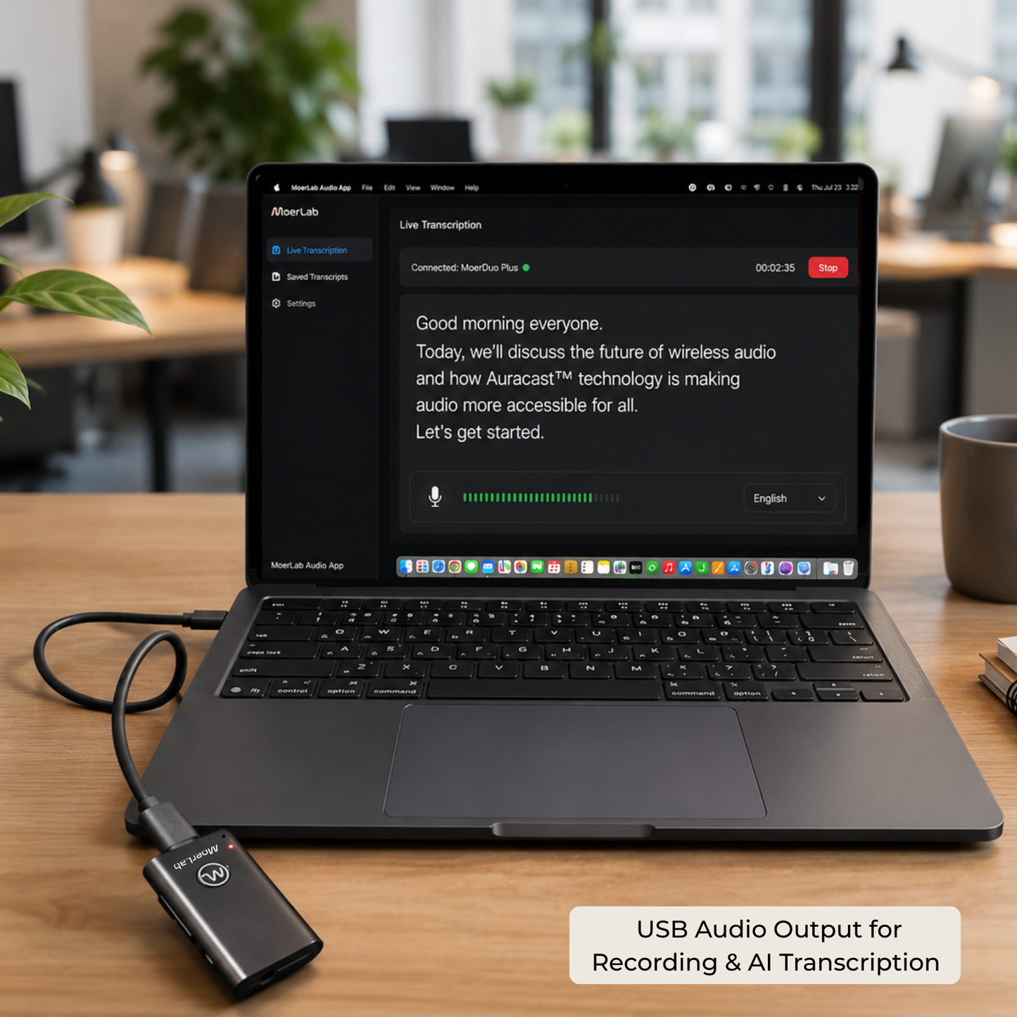 MoerDuo™ Auracast™ オーディオ トランシーバー