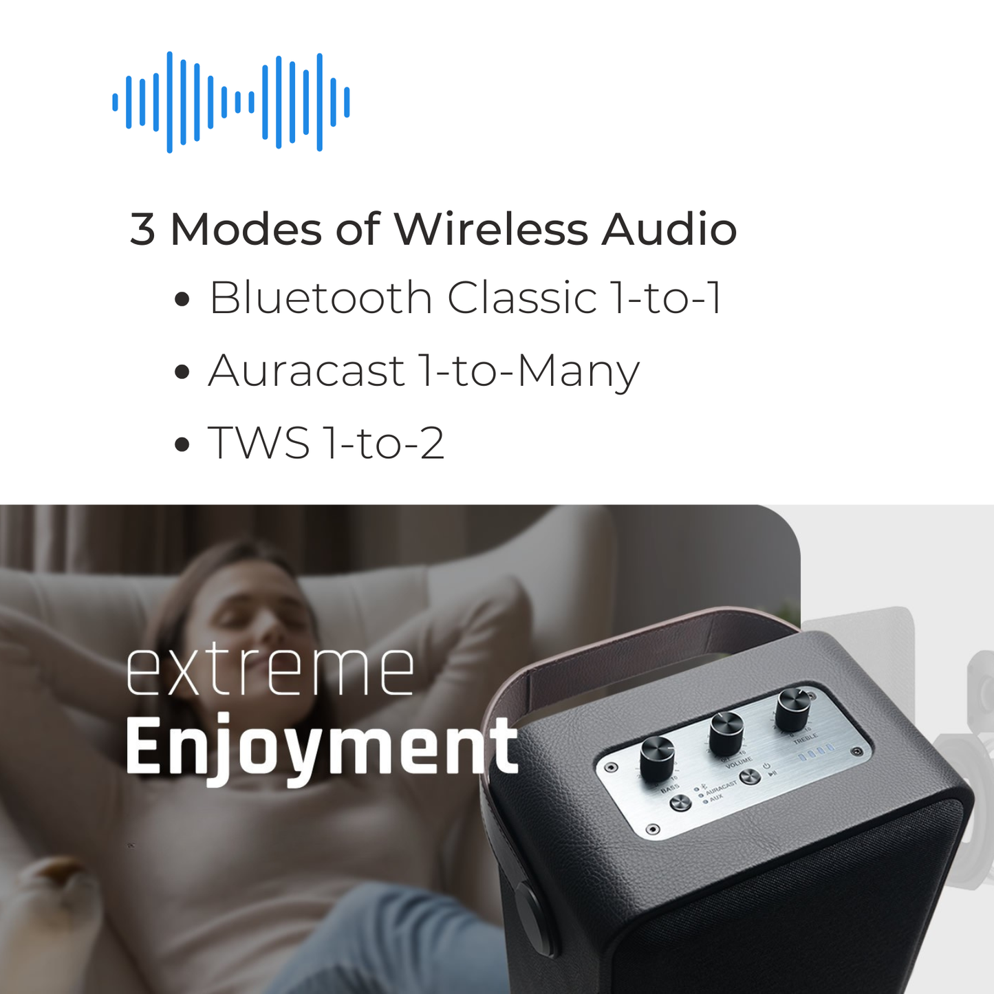 The Show™ Auracast™ Wireless Speaker